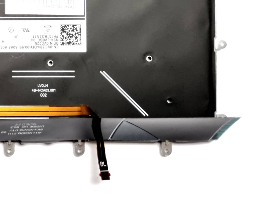 Dell XPS 15 9560 9570 Precision 5520 UK English Layout Keyboard VC22N genuine replacement