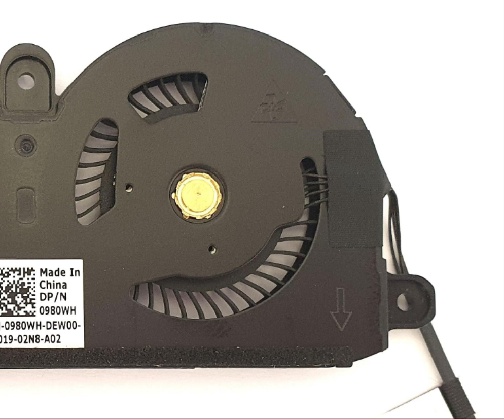 Dell XPS 13 9305 Dual / Twin Cooling CPU Fan Assembly 19Y00 019Y00 OEM genuine replacement