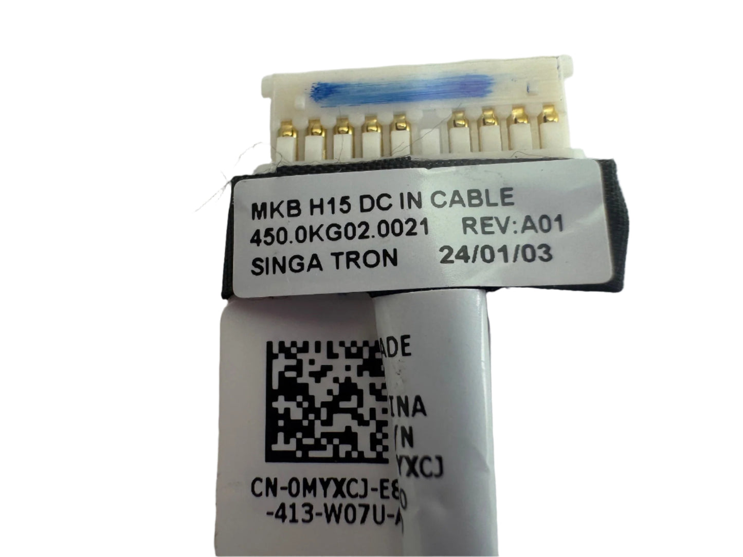 Dell Inspiron 7501 Charging Socket Cable DC Port MYXCJ 0MYXCJ Black Cat PC - Providing Dell Parts Since 1998