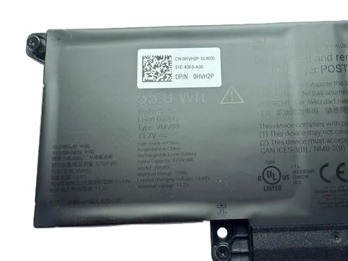 Genuine Dell Pro 14/16 Plus PB14250 PB14255 PB16250 55Wh Battery Type VMV83 HVH2P 60GY0