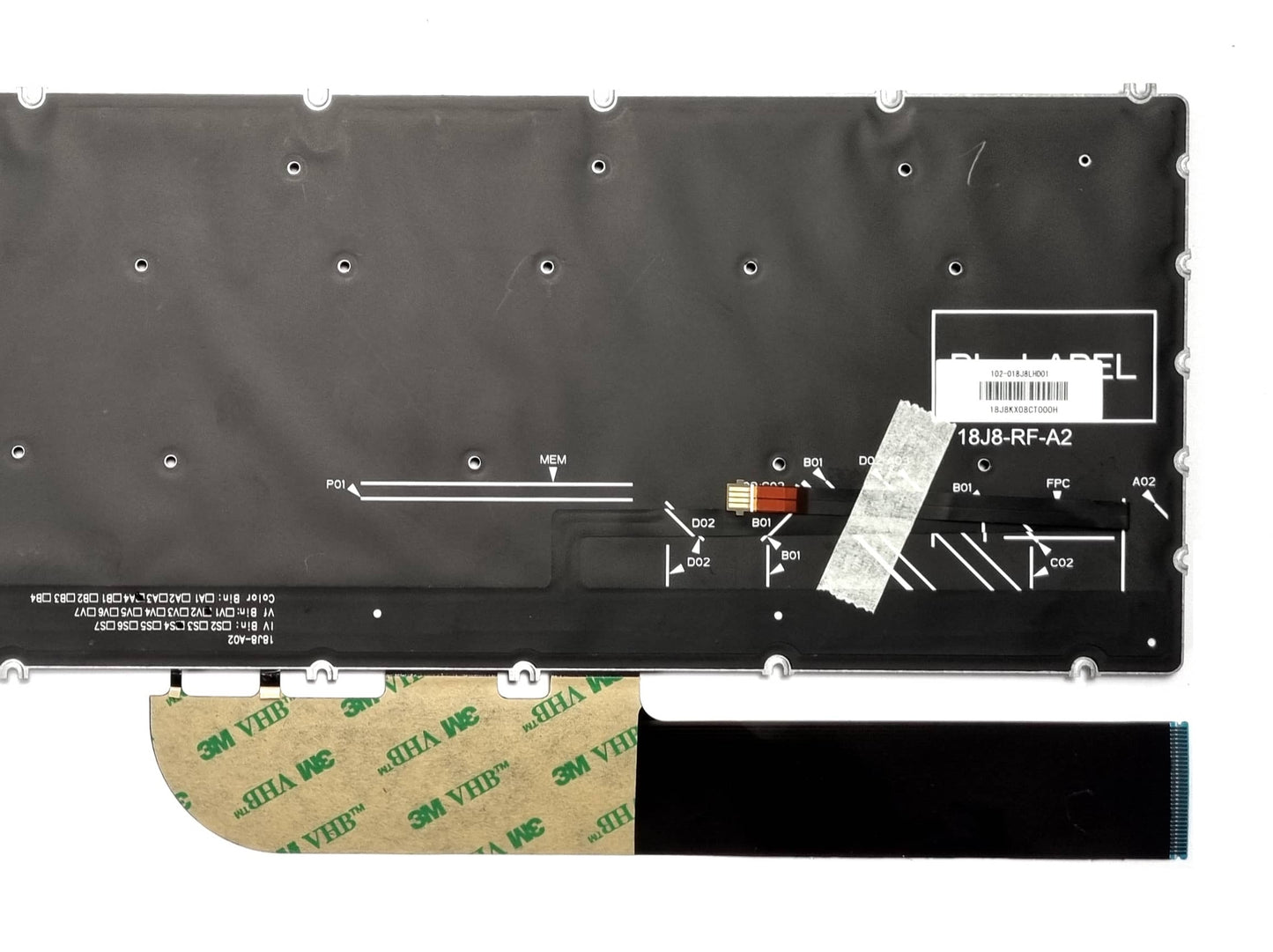 Genuine oem Dell Latitude 3510, Vostro 5502, 5590, Inspiron 7590, 7791 2-in-1 UK Keyboard 5M07P