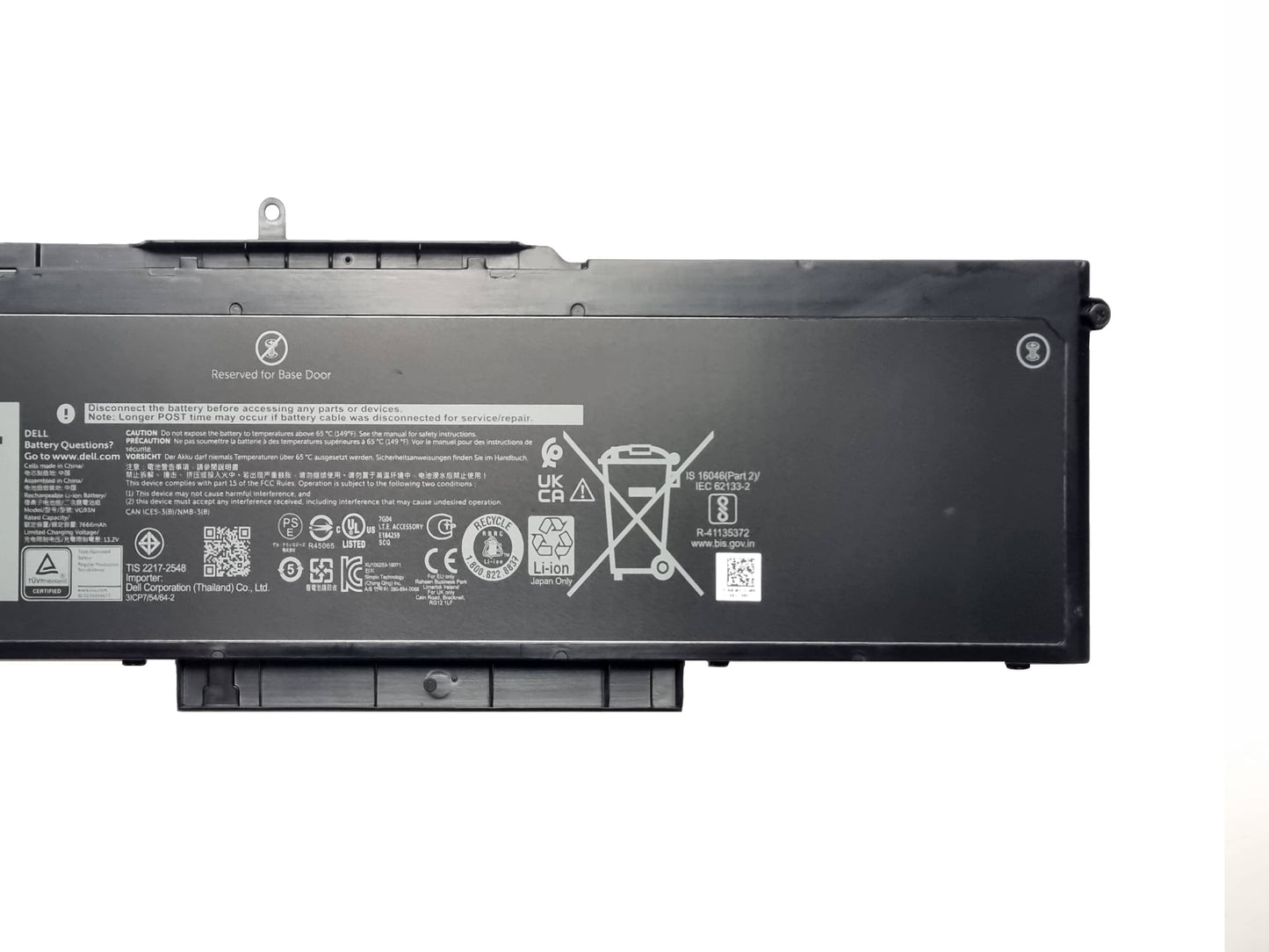 Dell VG93N / WFWKK / NY5PG / 0WFWKK / 0NY5PG