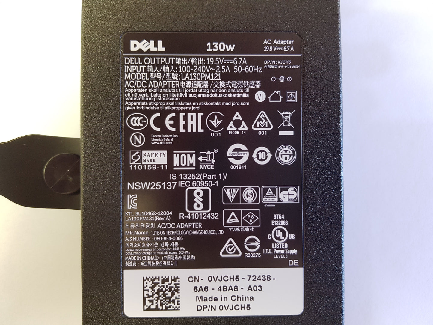 Dell UD22 USB-C 130W Universal 10-Port Docking Station M1HC6  0M1HC6  ac adapter