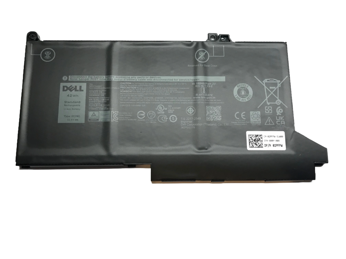 Batteria Sostitutiva Per Dell Latitude 5300/5310/7300/7400 – 11.4V 42Wh 3500mAh, Parte 0G74G OG74G 02PFPW Batteria Sostitutiva Per Dell Latitude 5300/5310/7300/7400 – 11.4V 42Wh 3500mAh, Parte 0G74G OG74G 02PFPW