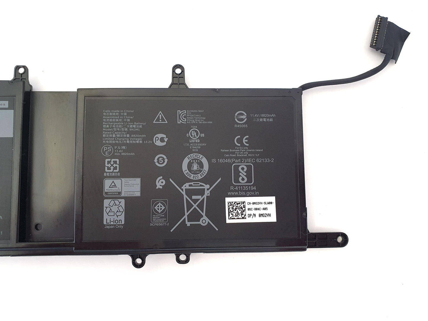 Alienware 15 R3 and 17 R4 Laptop Battery 99Wh 6 Cell 9NJM1 MG2YH Dell