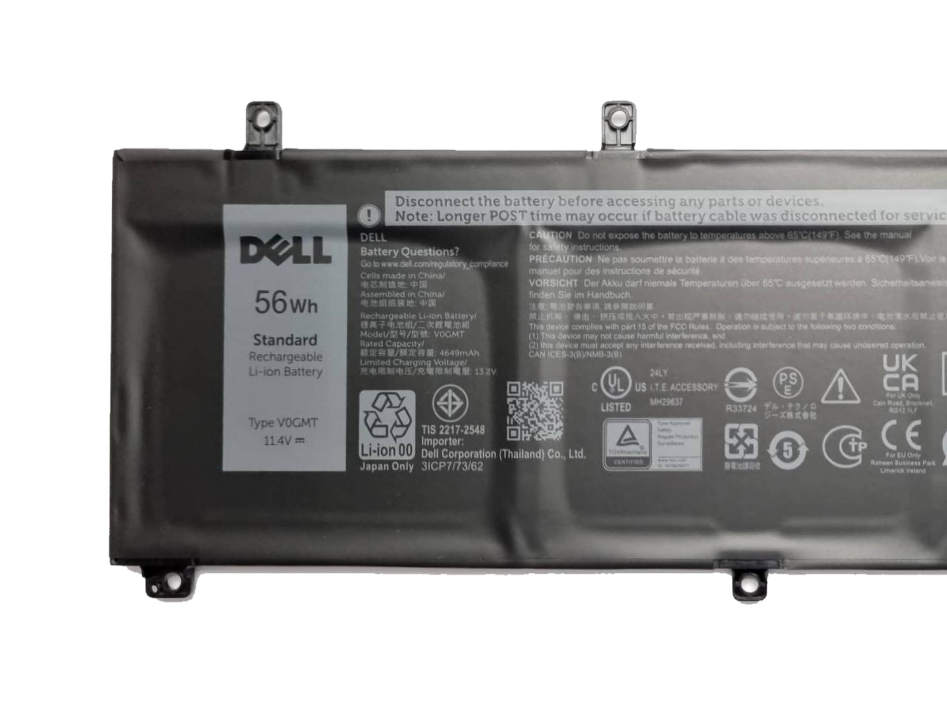 ORIGINAL Dell Precision 5510 / XPS 9550 Laptop battery 56wH RRCGW M7R96