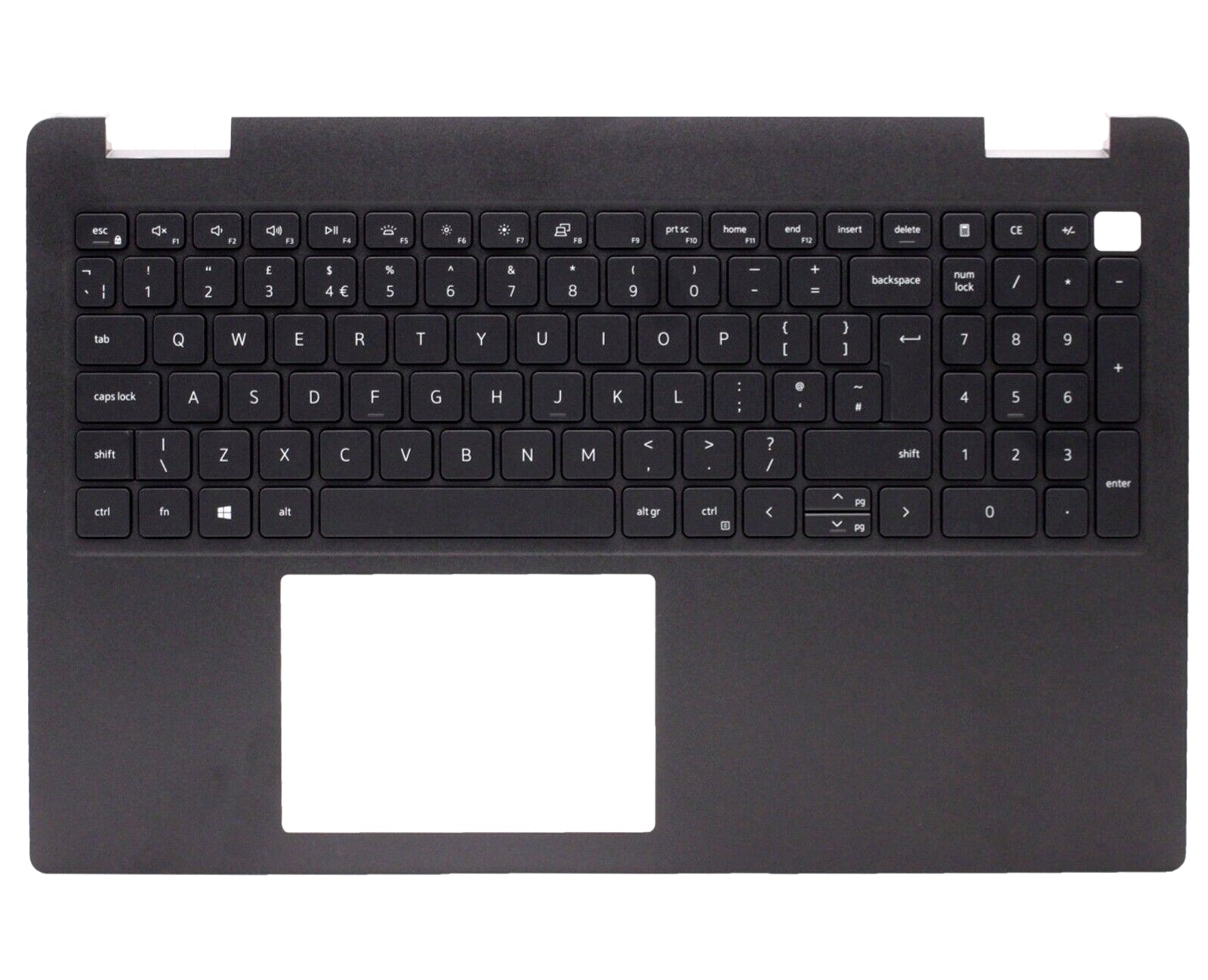 For Dell Inspiron 5593 5594 Palmrest With Backlit Keyboard – No Type-C Port, 0V5JHC, Silver