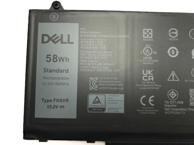 Genuine Dell Latitude 7430 2-in-1 58Wh Battery Type FK0VR 8P81K Dell