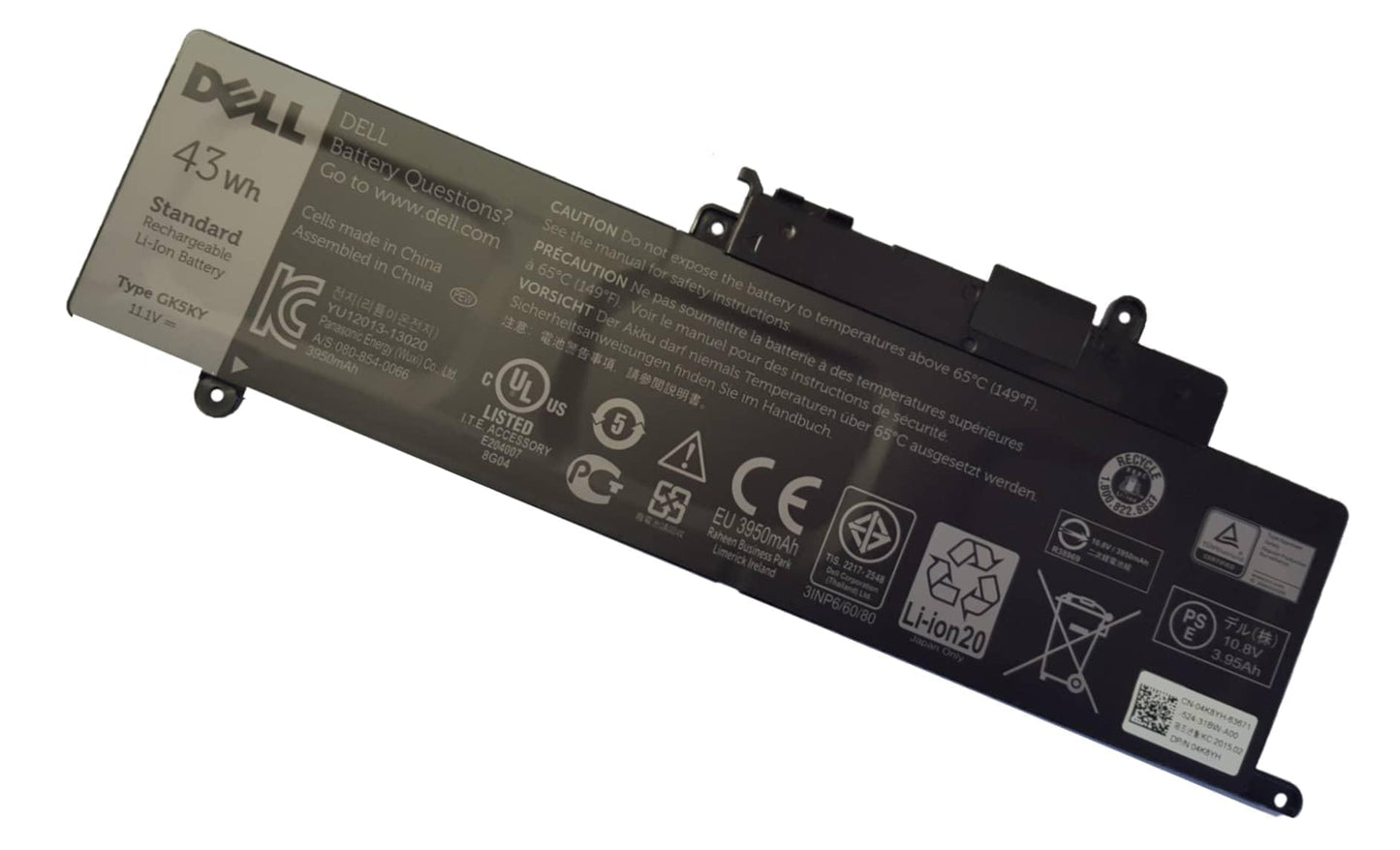 Dell Inspiron 3147 3148 7347 7348 3 Cell 43Whr Laptop Battery GK5KY Dell