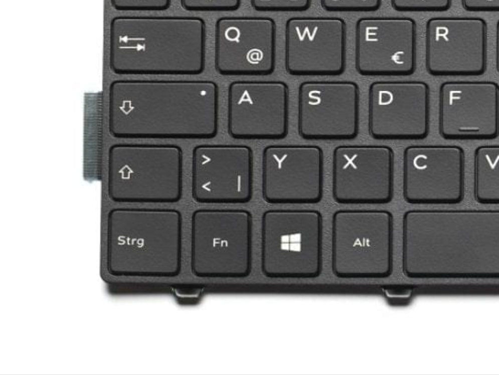 OEM genuine Dell Inspiron 15 3541 3542 3543 DE Qwertz Laptop Tastatur H6HJ6 Black