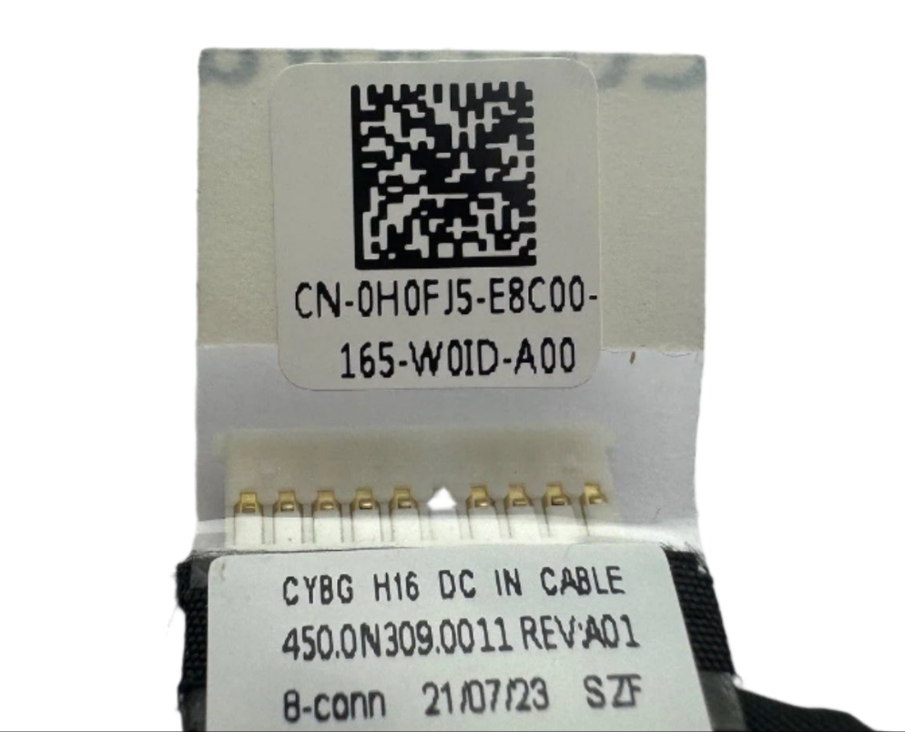 DC Socket Cable For Dell Inspiron 7610 (2 fan variant) Charging Port  H0FJ5 / 0H0FJ5 dell dpn 