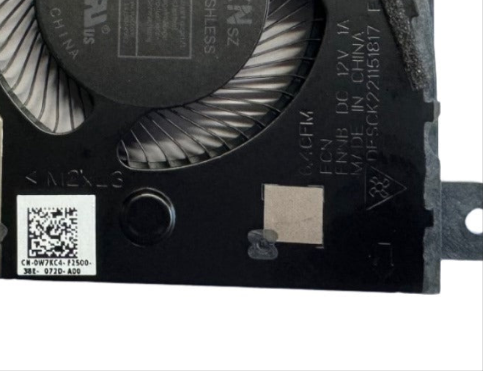 New Dell Alienware 17  X17 R1 /  X17 R2 GPU Left Laptop Fan W7KC4 0W7KC4
