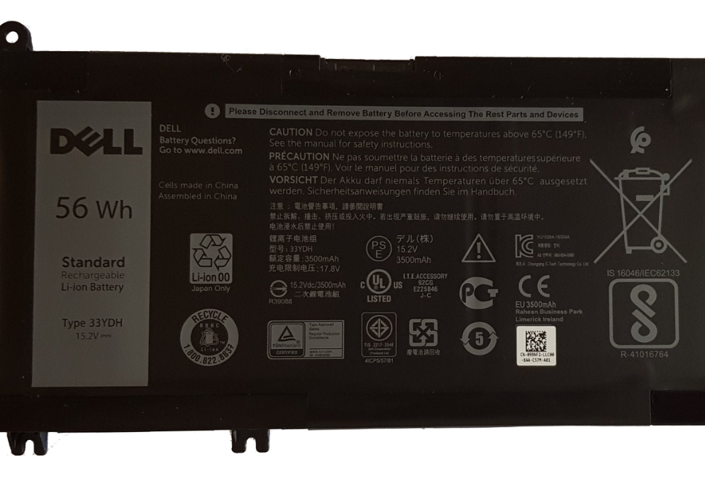 New OEM genuine Dell Latitude 3380 3400 3480 3490 3500 3580 3590 4-Cell Battery 7FHHV 33YDH