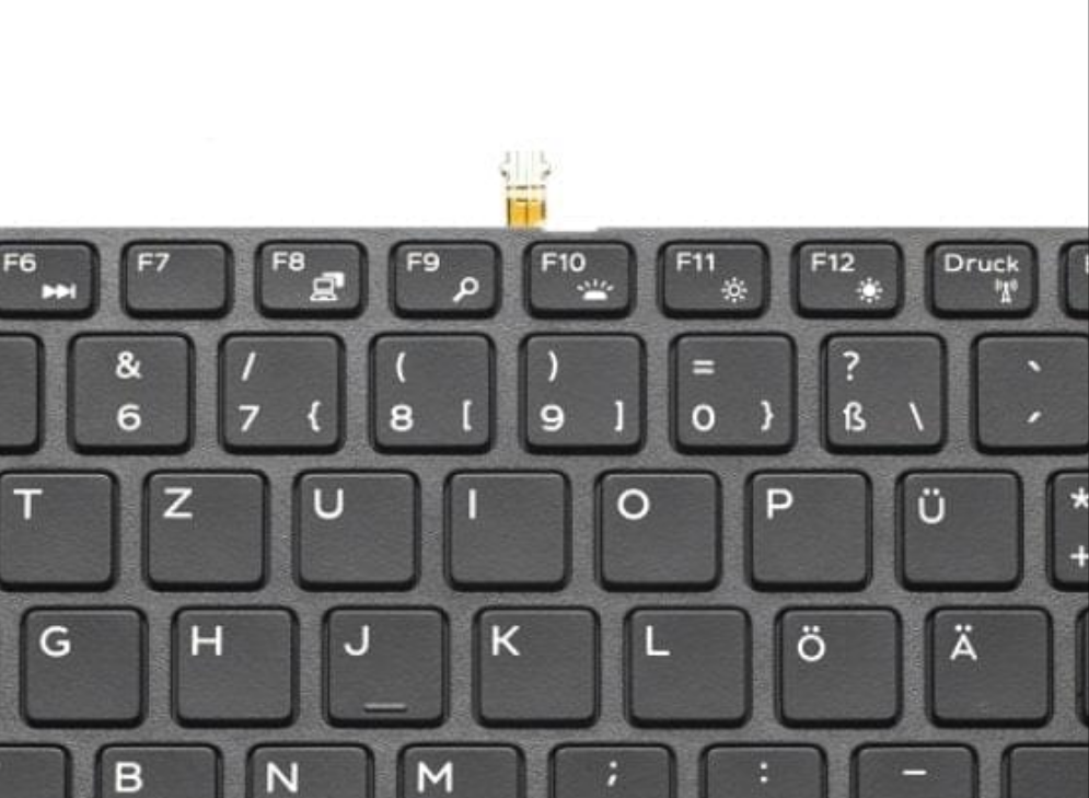 German Dell Inspiron 15 3541 3542 3543 DE Qwertz Laptop Tastatur H6HJ6 Black