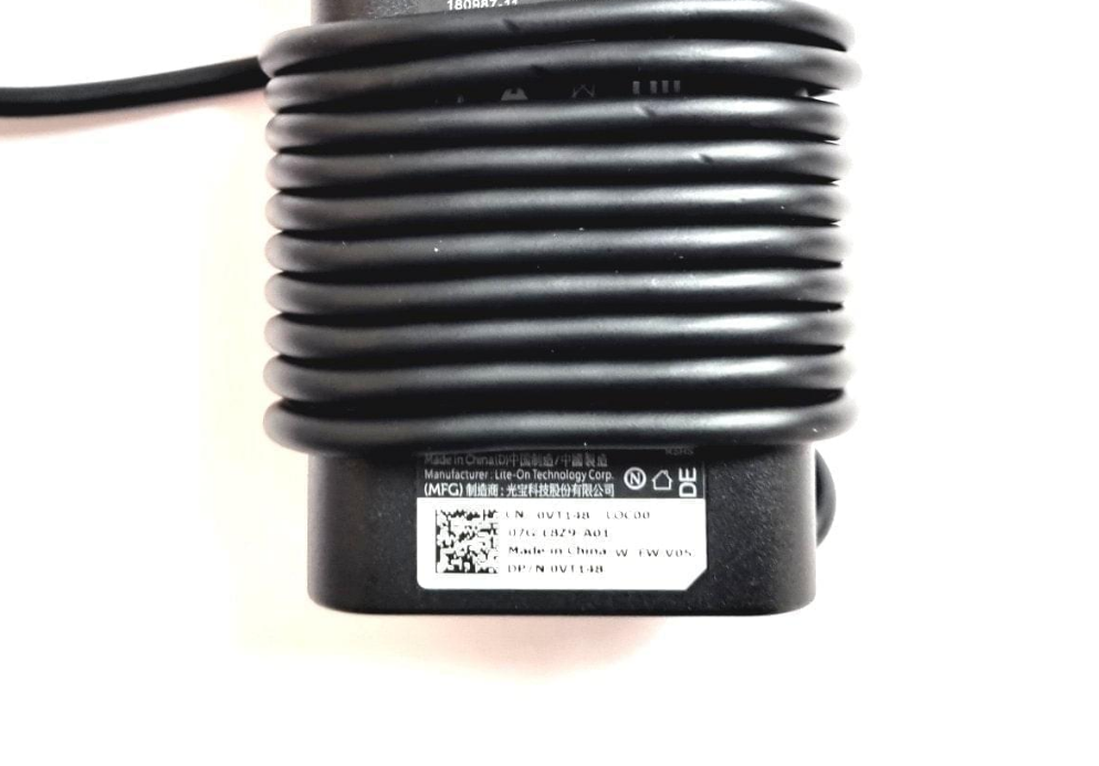 Dell USB-C 65W laptop charger for Latitude, XPS, Chromebook, Pro VT148 WMDHR CJG9W genuine dell replacement AC adapter 