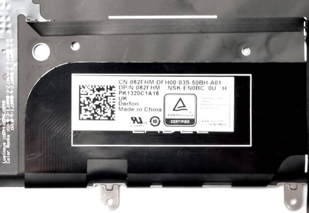 Dell XPS 13 7390, 9370, 9380, 9305 UK Layout Backlit Keyboard with £ 82FHM 082FHM OEM new 