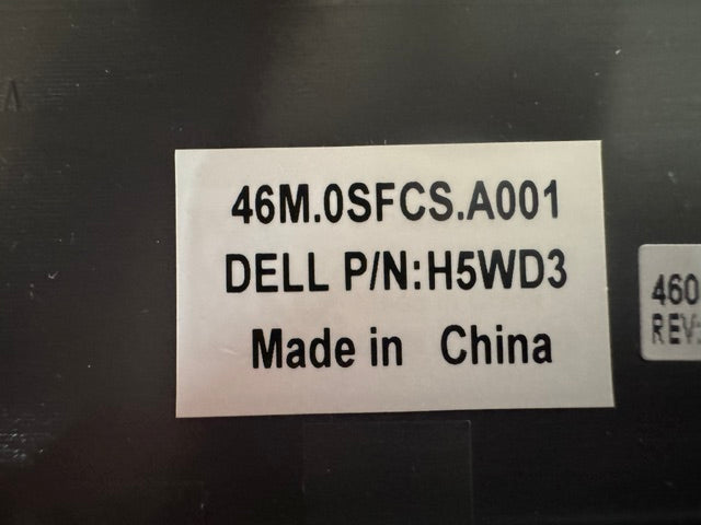 Dell Latitude 3540 LCD Cover / Top Cover  H5WD3 3JW02 Black Cat PC - Providing Dell Parts Since 1998