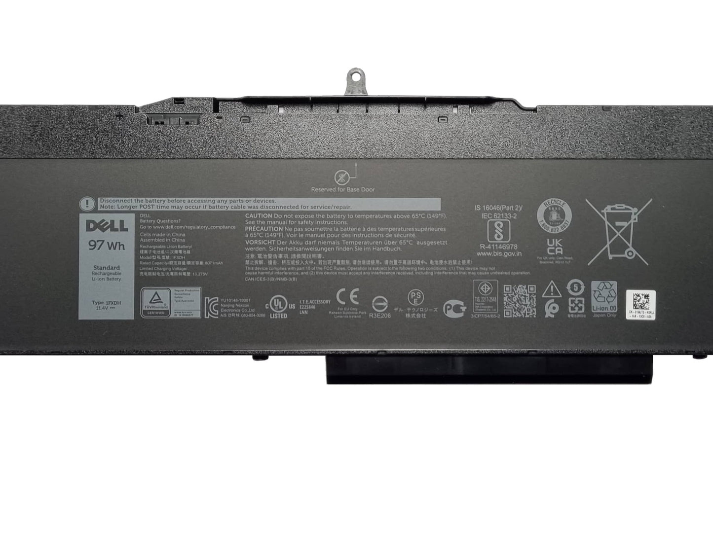 OEM replacement Dell Latitude 5501 5511 Precision 3541 3551 1FXDH 1WJT0 97WH 6 Cell Battery