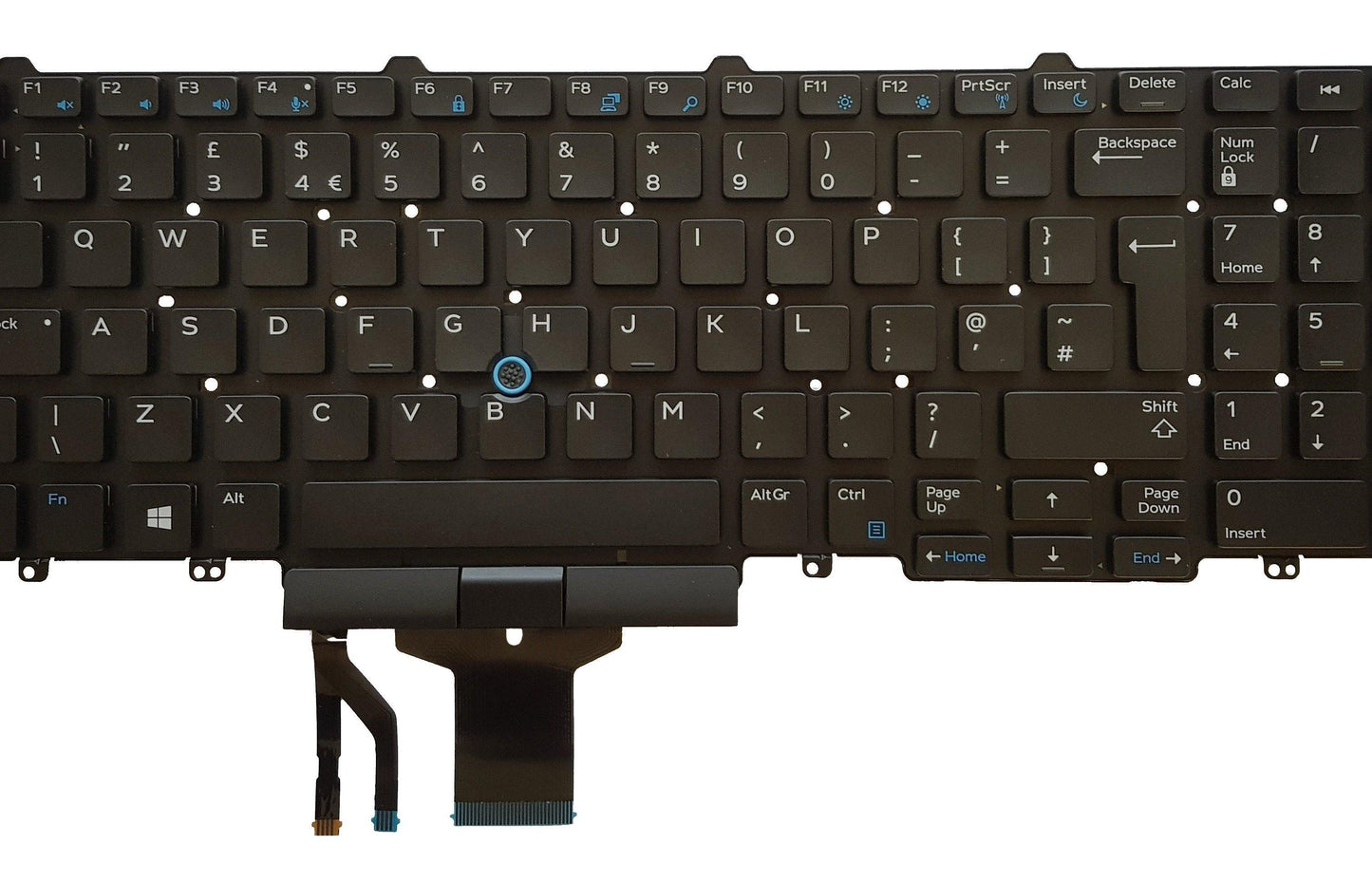 Dell Latitude E5550 E5570 E5580 5590 UK QWERTY Keyboard 0JX78 | Black Cat PC