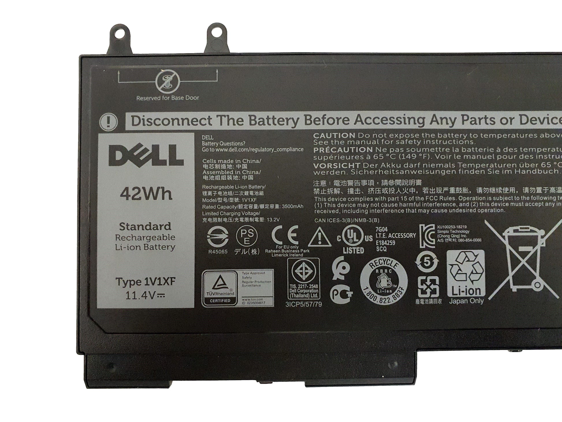 Dell Latitude 5400 Laptop Battery 42Wh 3 Cell 7VTMN 1V1XF | Black Cat PC