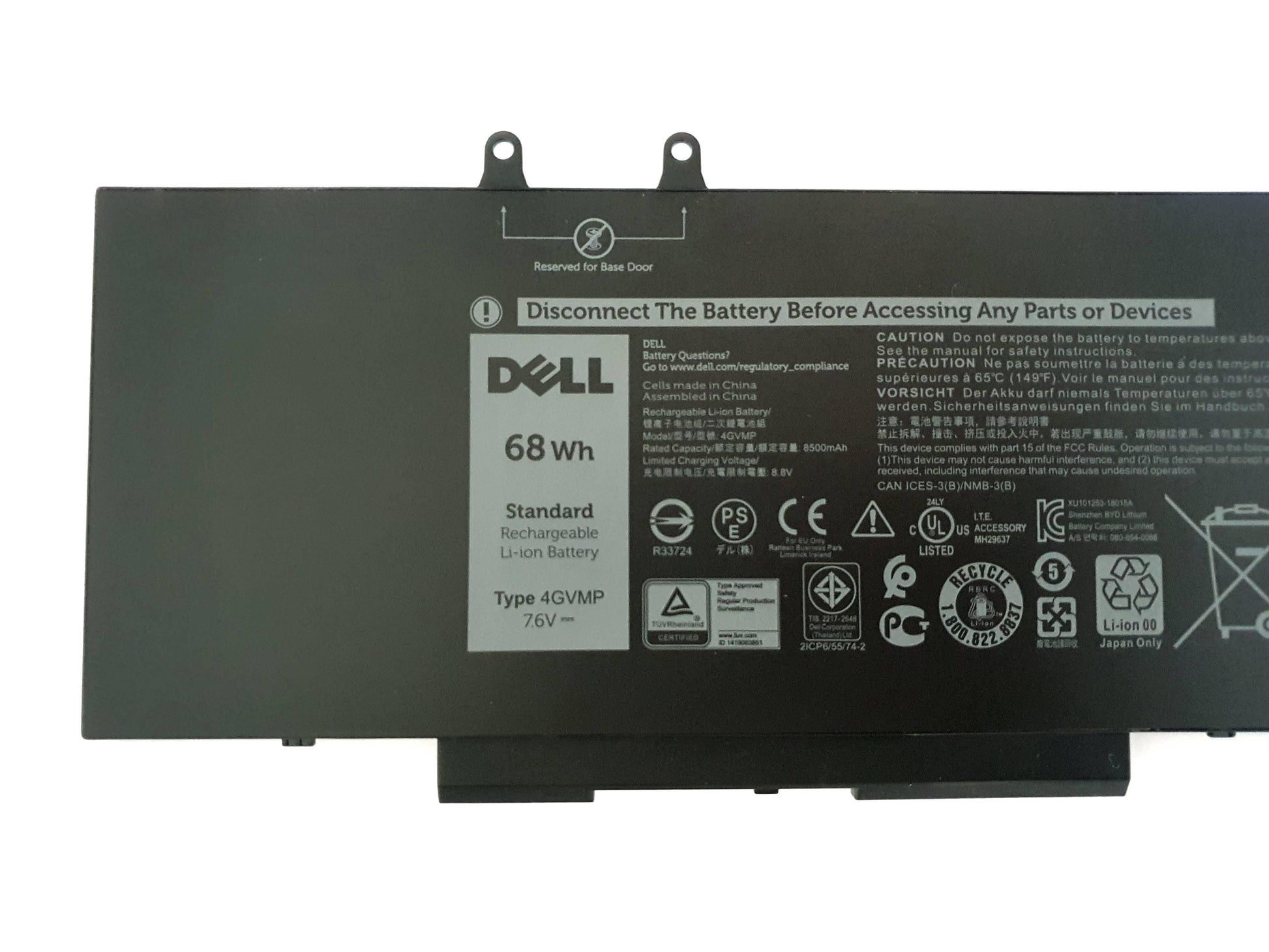 Dell Latitude 5400, 5500 7400 Precision 3540 Laptop 68WHr Battery 4-Cell | Black Cat PC