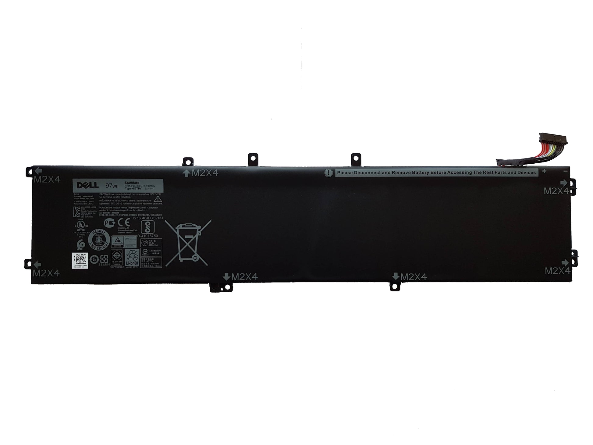 Dell Precision 5510, 5520, XPS 9560, 9570, 7590 6GTPY GPM03 97WH Laptop Battery | Black Cat PC