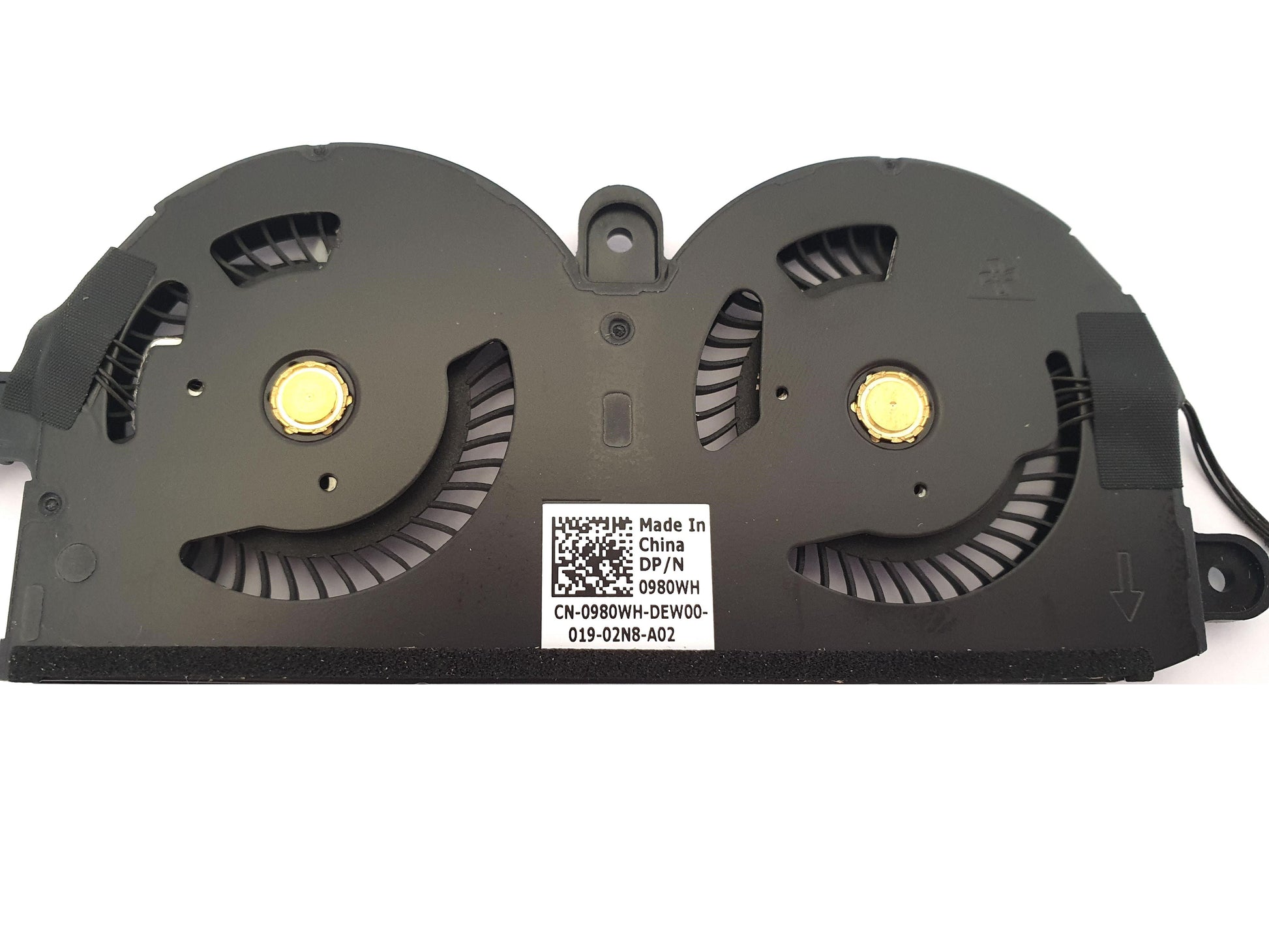 Dell XPS 13 9370, 9380 Dual / Twin Cooling CPU Fan Assembly 980WH | Black Cat PC
