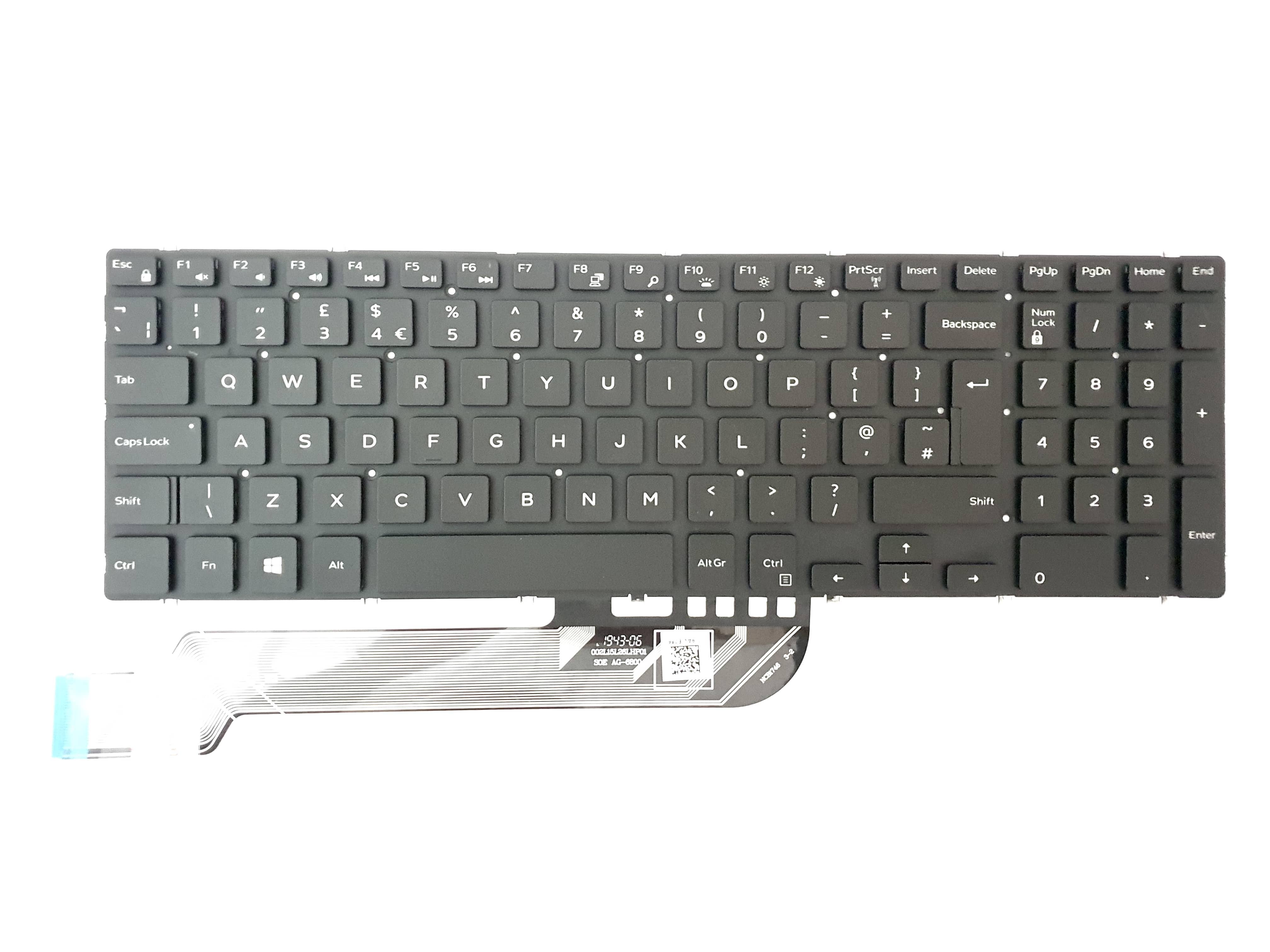 Dell Inspiron 5565 5567 5767 7567 G7 7590 UK Backlit Keyboard 9J9KG ...