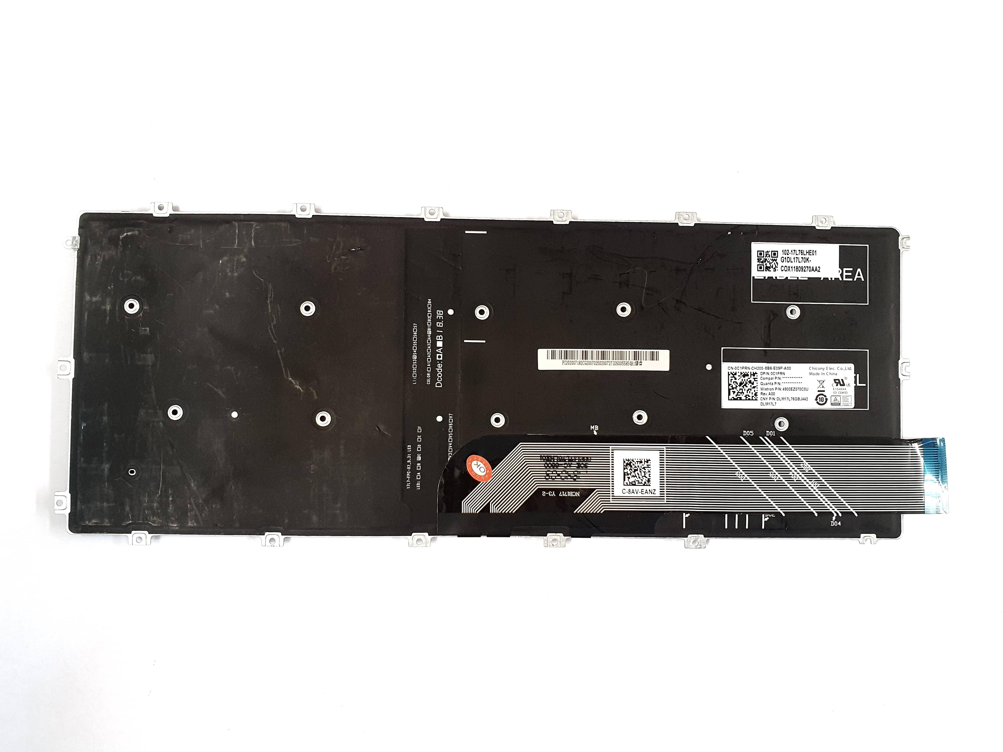 New Replacement Keyboard For Dell Chromebook 5190, 3400, 3100 - Black - 00D2DT