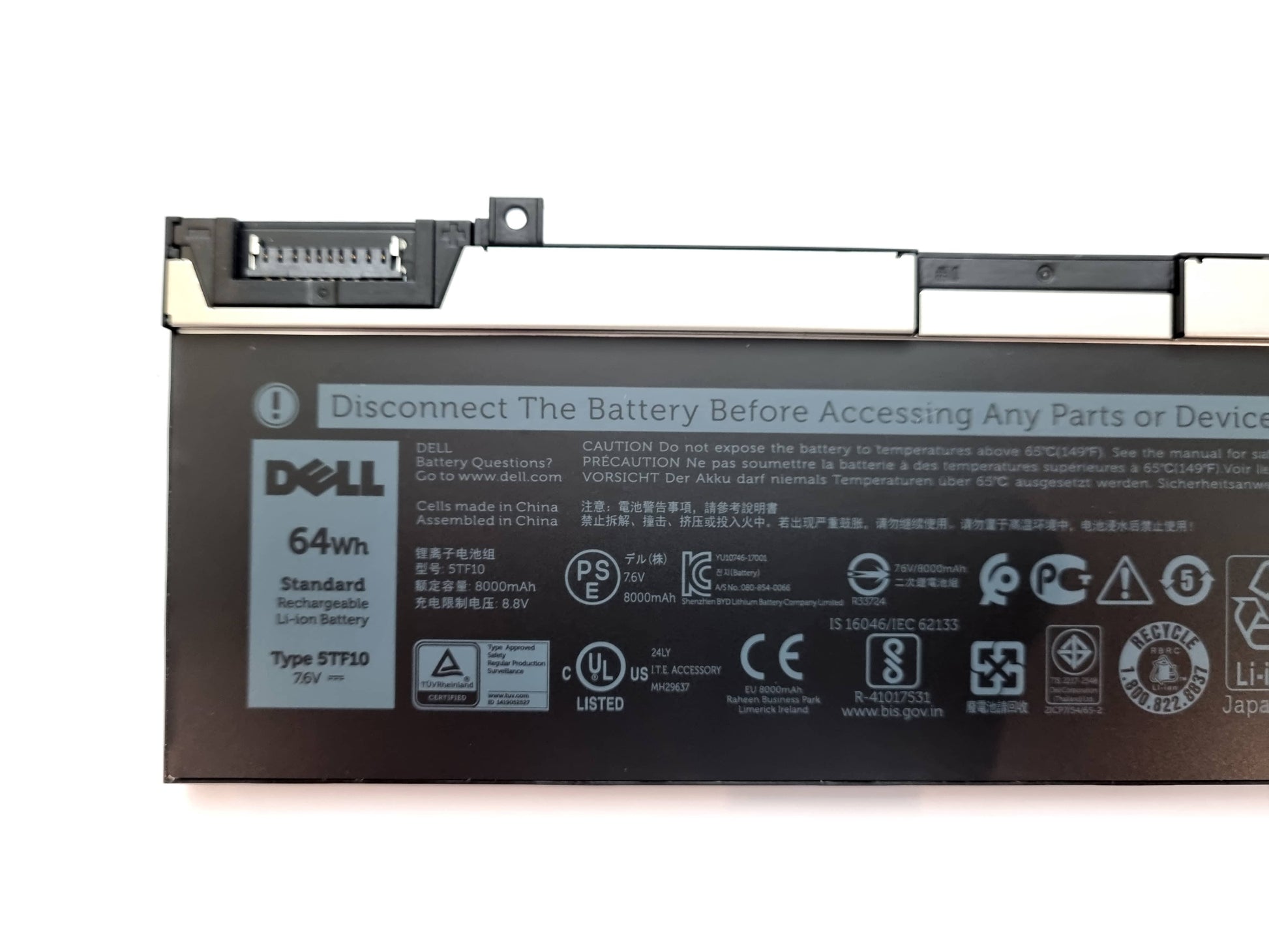 Dell Precision 7530 7730 Primary 4 Cell 64Wh Battery GHXKY 5TF10