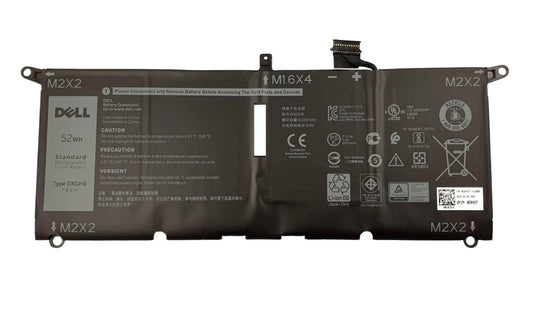 Dell XPS 9370, 9380 Laptop Battery 52WH 7.6V DXGH8 G8VCF H754V | Black Cat PC