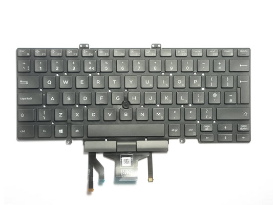 Dell Latitude 5400 5401 5410 5411 Backlit UK Dual Pointing Keyboard 7D2R0 K0GVM