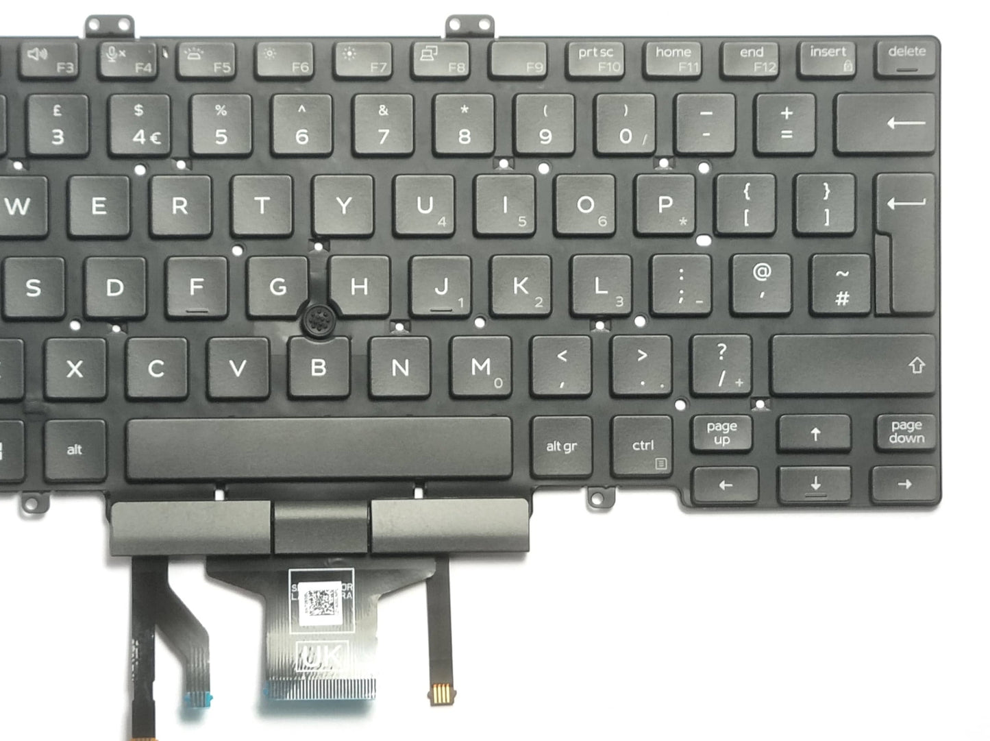 OEM Dell Latitude 5400 5401 5410 5411 Backlit UK Dual Pointing Keyboard 7D2R0 K0GVM
