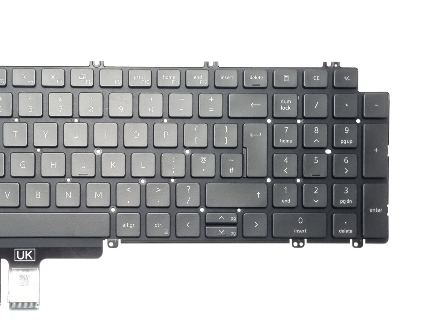 Genuine Dell 	Latitude 5520 Precision 3560 3561 Single pointing UK Keyboard T9DR1