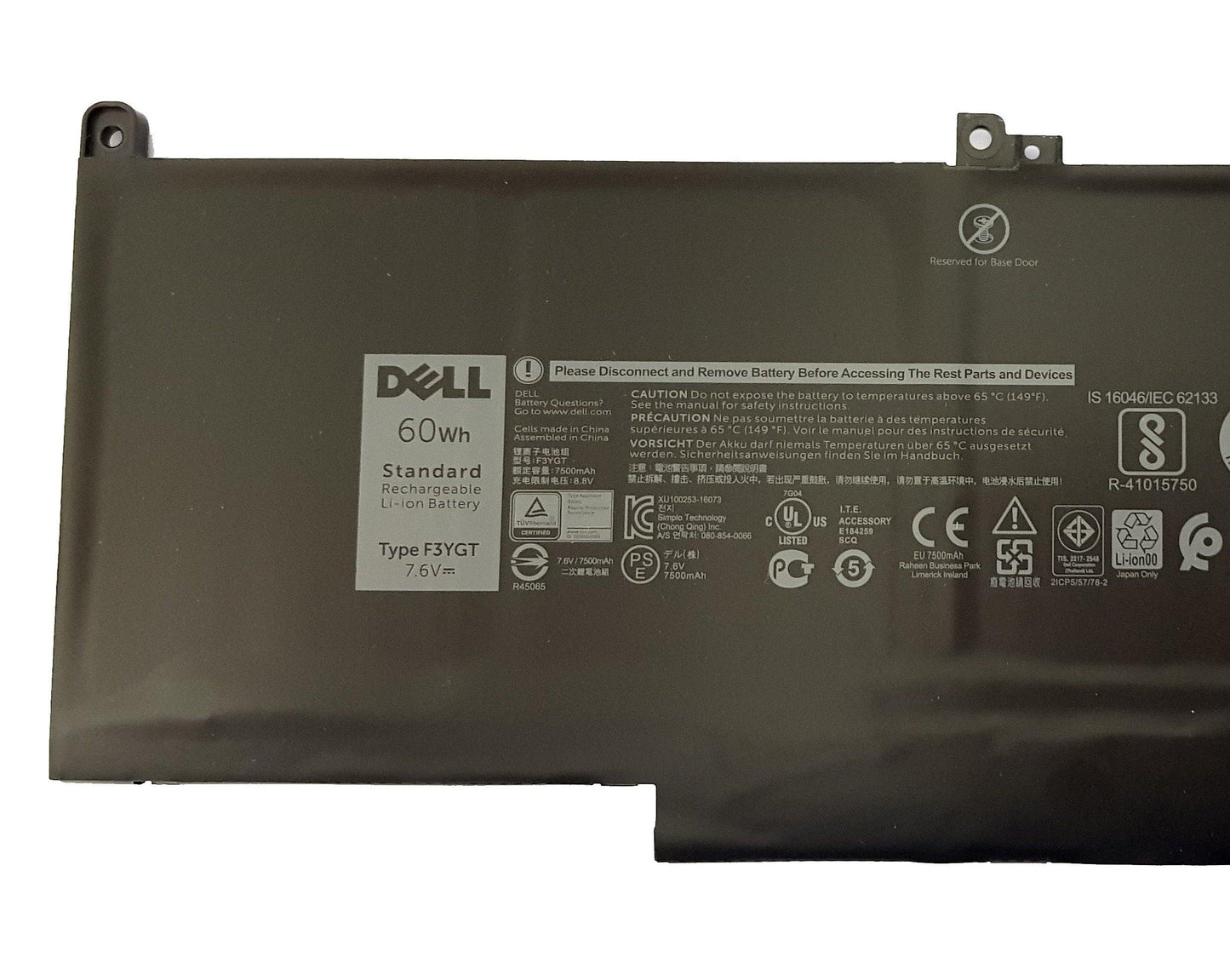 Dell Latitude 7280 7290 7480 7490 Laptop Battery F3YGT DM3WC 451-BBYE 60WH | Black Cat PC