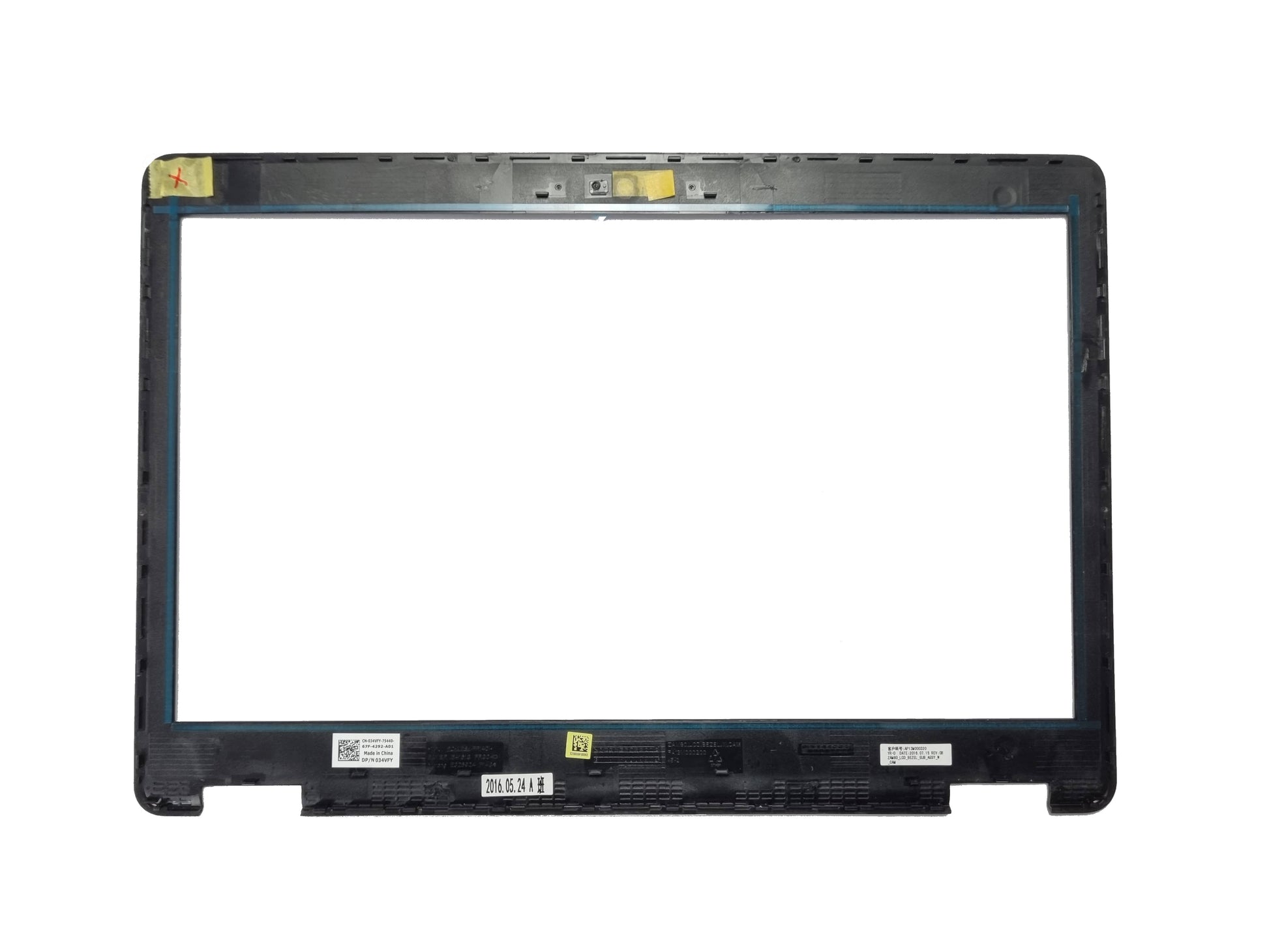 GENUINE Dell Latitude E5550 Screen Frame Bezel Plastic Trim Webcam port  34VFY