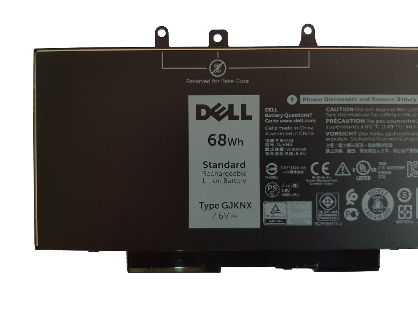 Dell Latitude / Precision 68WHr 4 Cell Laptop Battery GD1JP GJKNX 451-BBZG | Black Cat PC