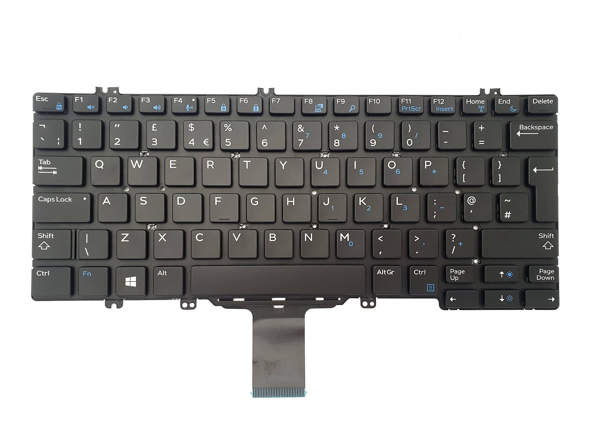 Dell Latitude 5280 5289 7280 7380 7390 UK QWERTY Laptop Keyboard M8XWK | Black Cat PC