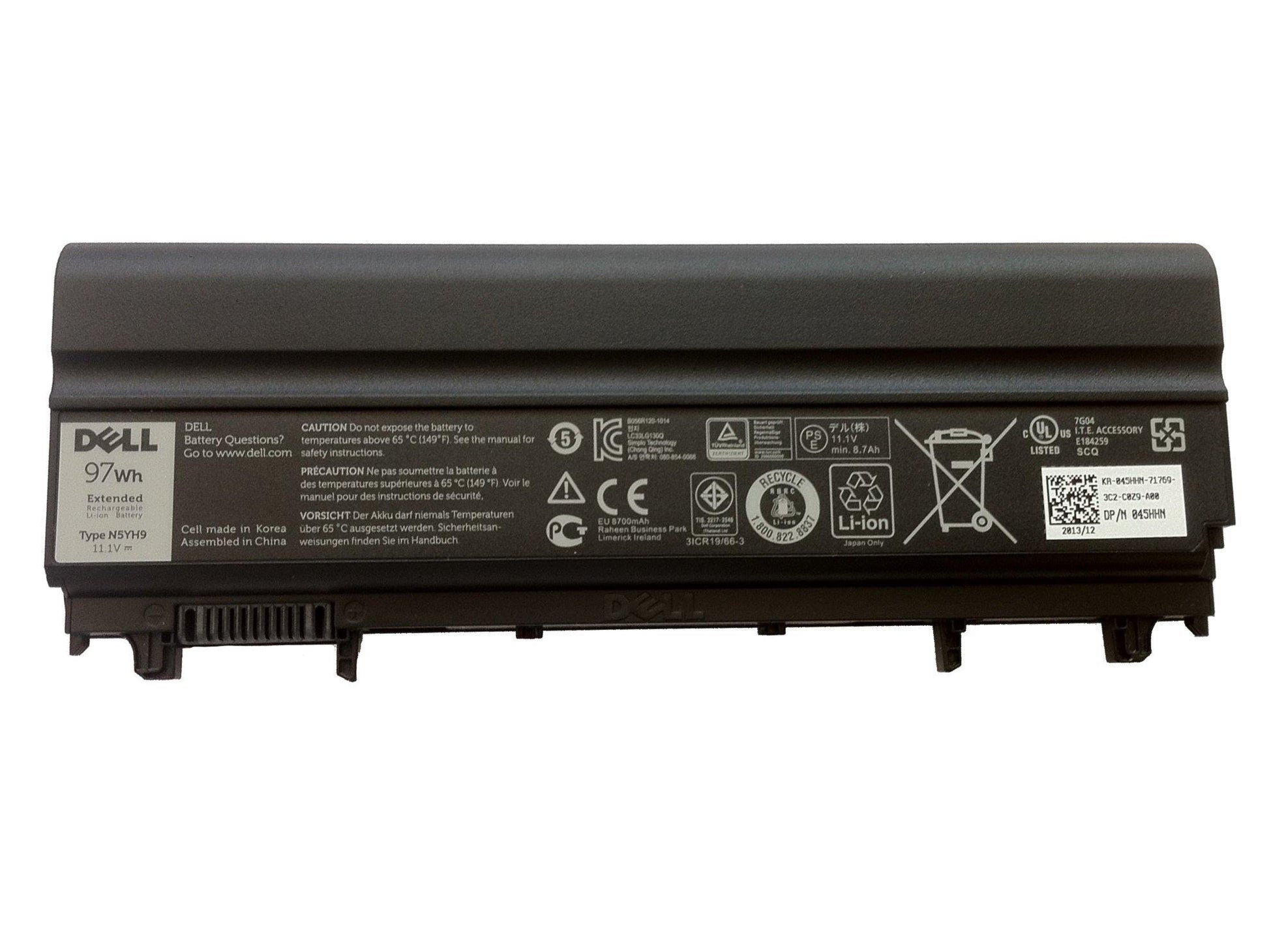 Dell Latitude E5440, E5540 9 Cell 97Wh Laptop Battery Type N5YH9 45HHN | Black Cat PC