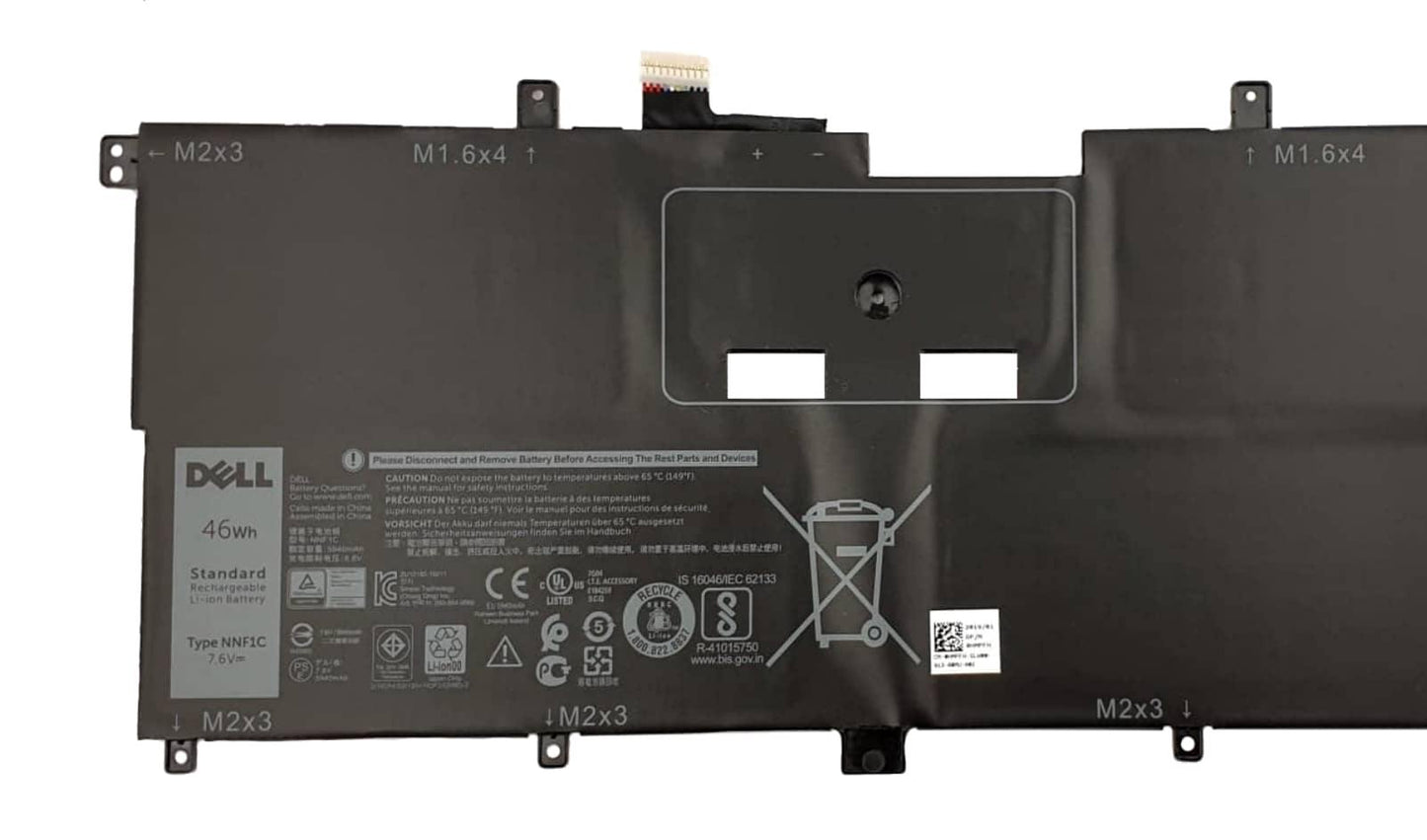 Dell XPS 13 9365 Laptop Battery 46WH 7.6V NNF1C HMPFH | Black Cat PC