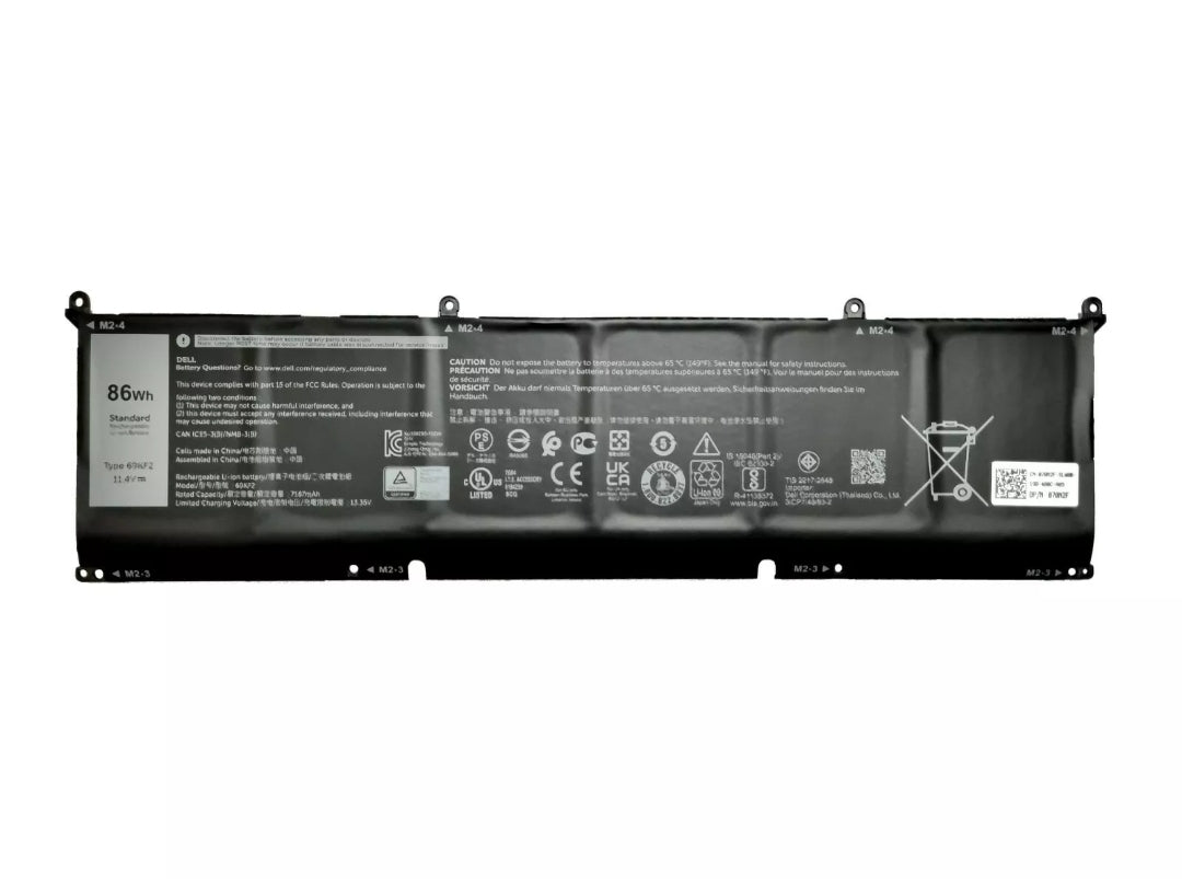 Dell laptop battery 86wh