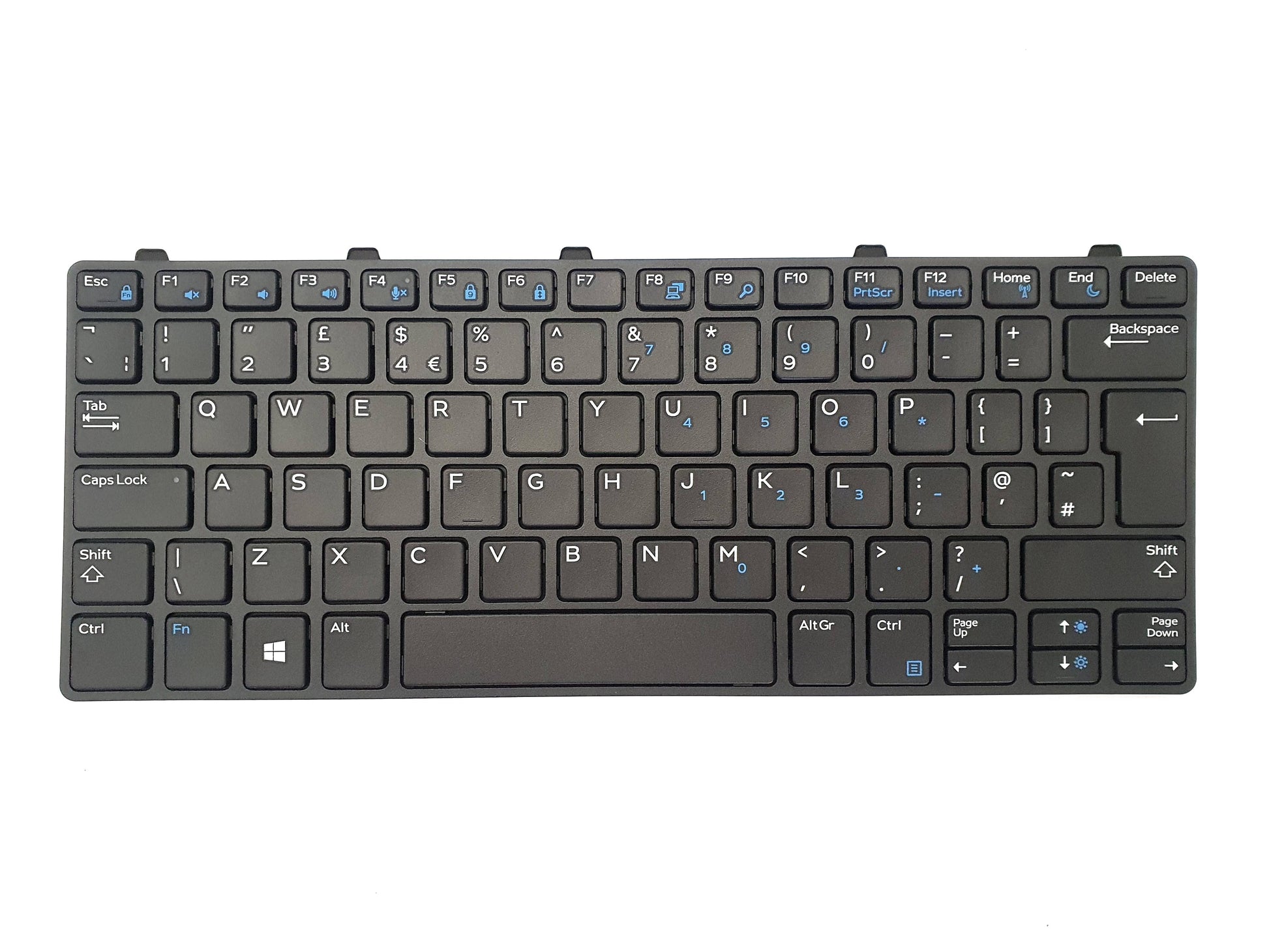 Dell Latitude 3180 3189 3190 3380 UK QWERTY Non-Backlit Keyboard X98D4 | Black Cat PC