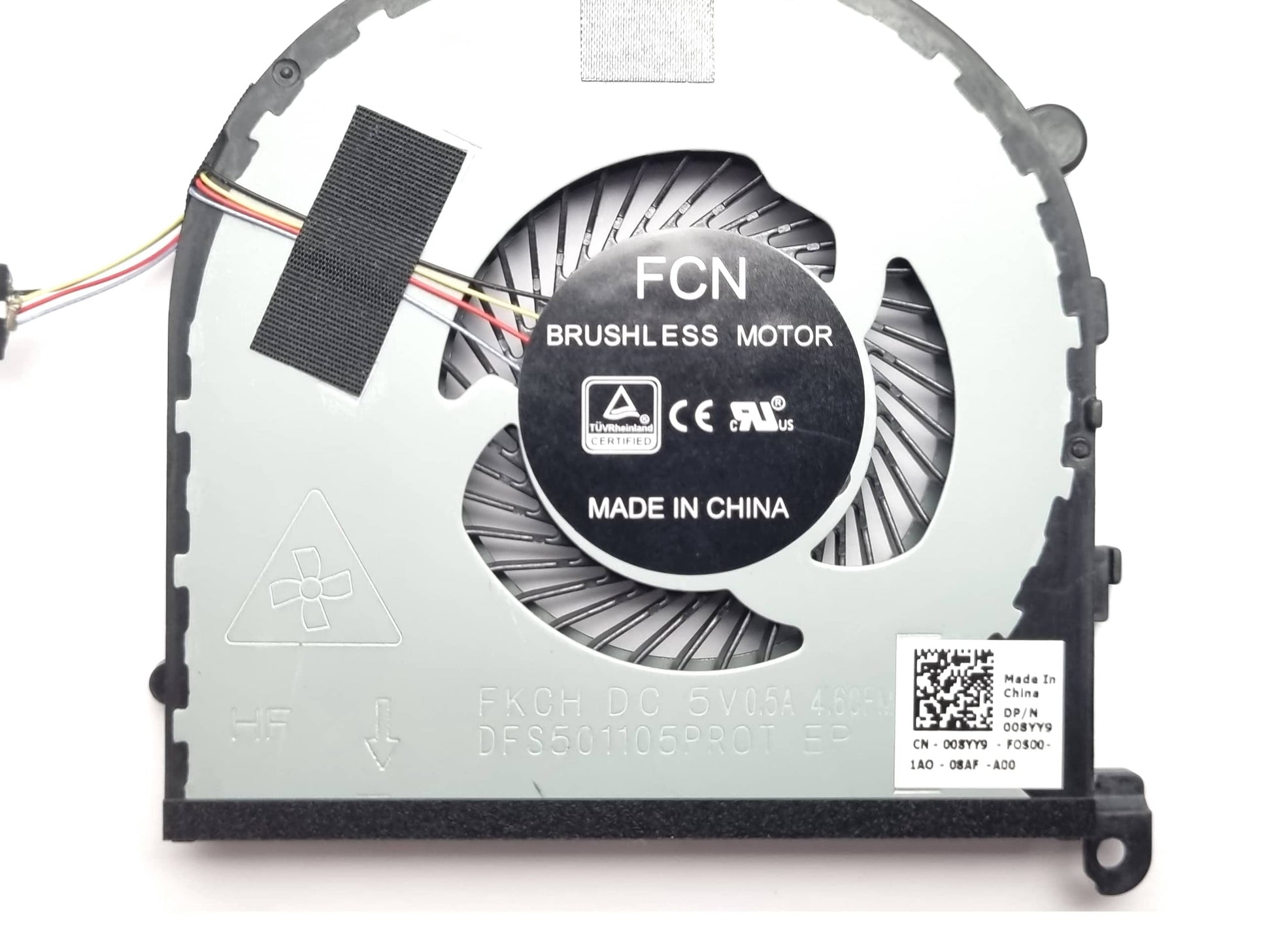 Dell LEFT CPU fan for Dell XPS 15 9570 08YY9 008YY9